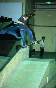 Fahrer: Dennis Modlich, Trick: Front-Side-Blunt-Slide