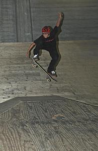 Trick: Ollie ber die Pyramide