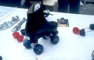 Rollerskate und Rollerskate-Teile am Starway-Stand